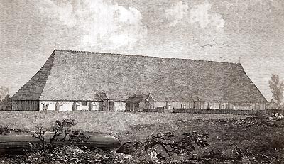 Cholsey Tythe Barn before Demolition -  Nash Ford Publishing